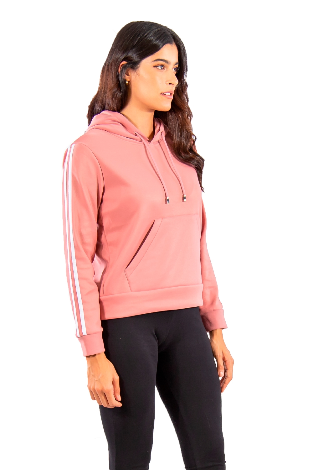 nike training yoga luxe cropped moletom com capuz in black